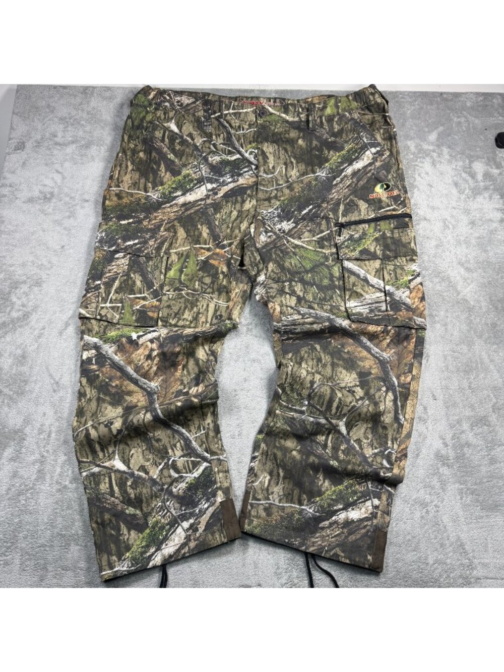 Mossy Oak Camo Cargo Pants Mens XXL Baggy Grunge Hunting Brown Woodland Gorpcore